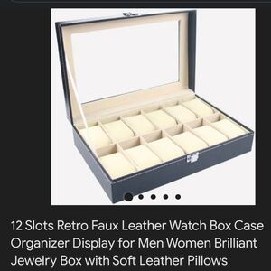 12 slot watch box